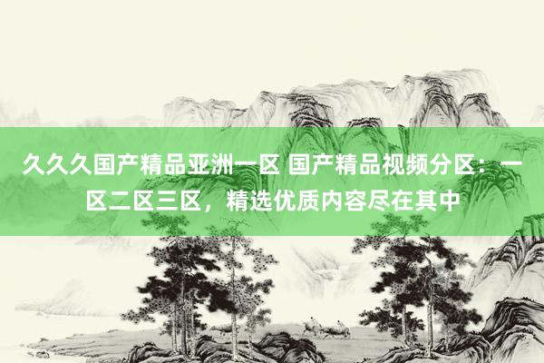 久久久国产精品亚洲一区 国产精品视频分区：一区二区三区，精选优质内容尽在其中