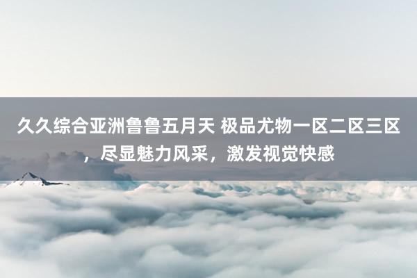 久久综合亚洲鲁鲁五月天 极品尤物一区二区三区，尽显魅力风采，激发视觉快感