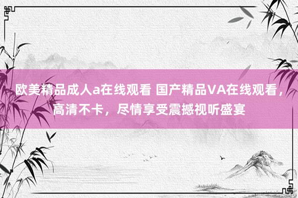 欧美精品成人a在线观看 国产精品VA在线观看，高清不卡，尽情享受震撼视听盛宴