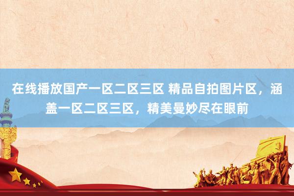 在线播放国产一区二区三区 精品自拍图片区，涵盖一区二区三区，精美曼妙尽在眼前